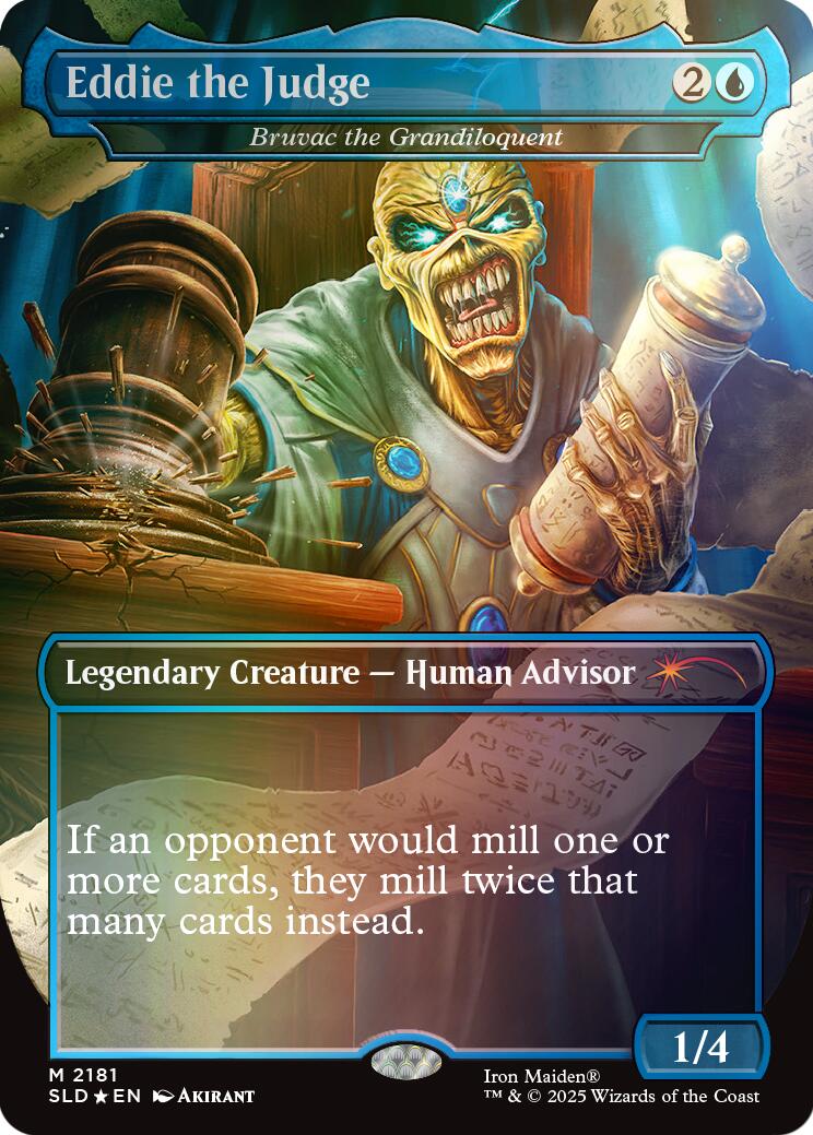 Eddie the Judge - Bruvac the Grandiloquent (Rainbow Foil) [Secret Lair Drop Series] | Deep Dive Games St. Marys