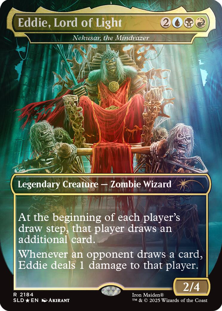 Eddie, Lord of Light - Nekusar, the Mindrazer (Rainbow Foil) [Secret Lair Drop Series] | Deep Dive Games St. Marys