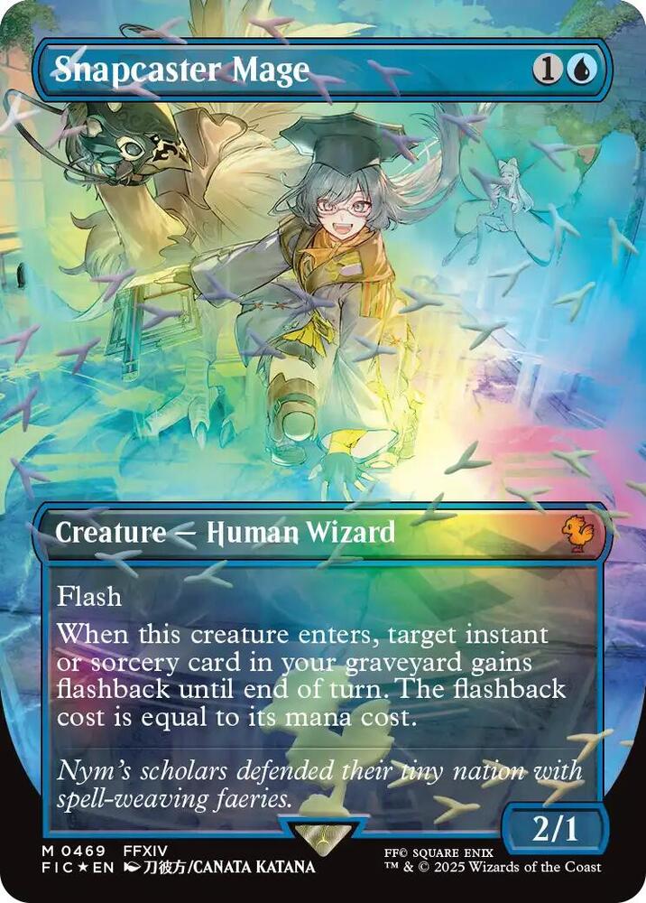 Snapcaster Mage (Borderless) (Chocobo Track Foil) | Deep Dive Games St. Marys