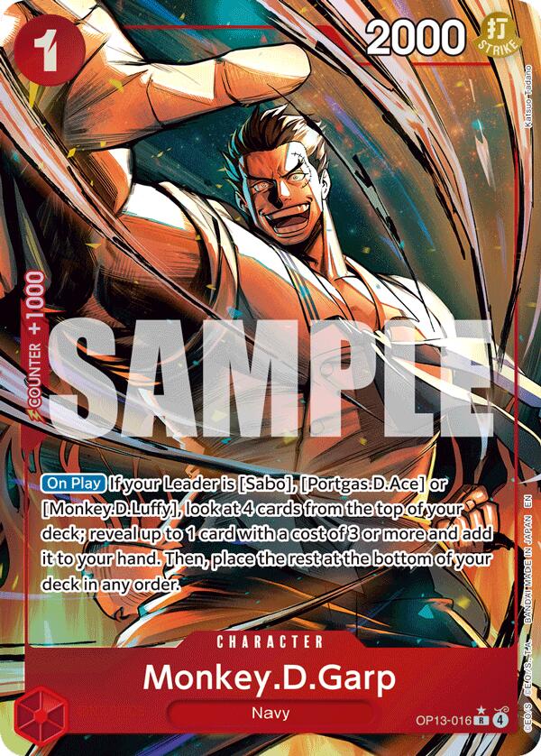 Monkey.D.Garp (Alternate Art) [Carrying On His Will] | Deep Dive Games St. Marys