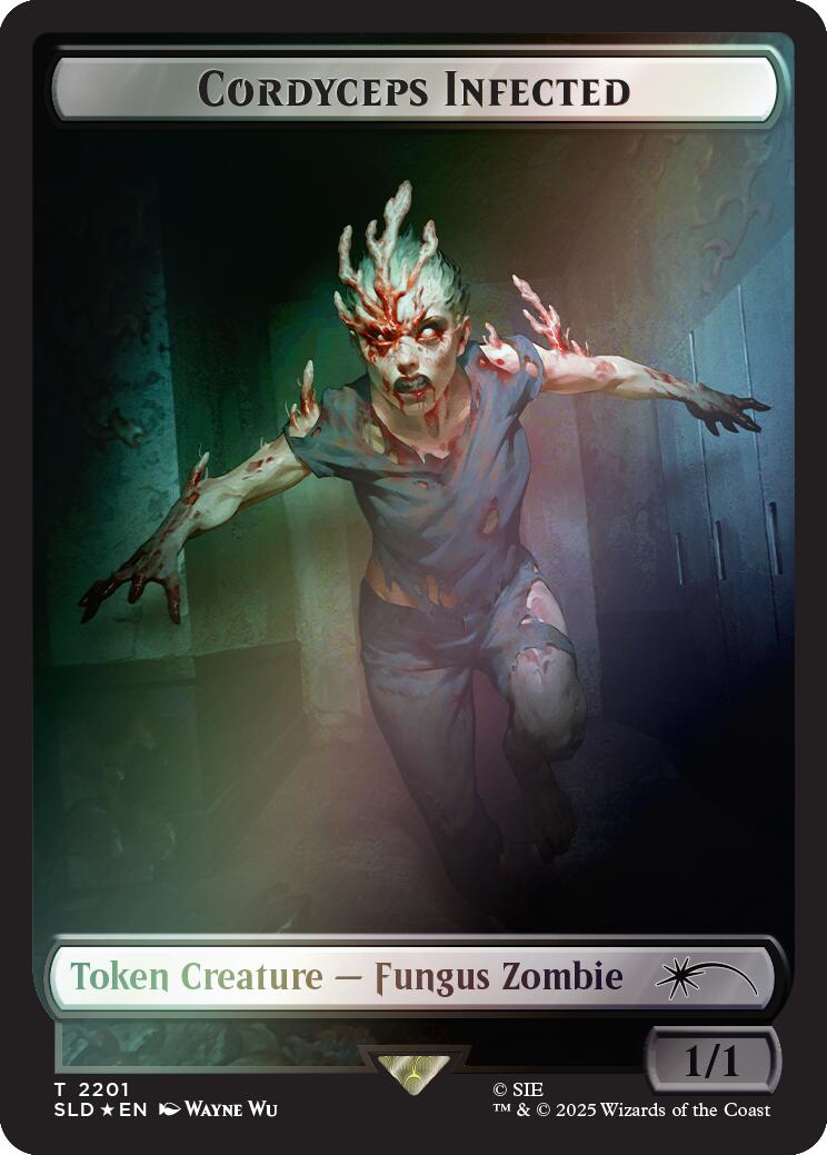 Cordyceps Infected Token (2201) (Rainbow Foil) [Secret Lair Drop Series] | Deep Dive Games St. Marys