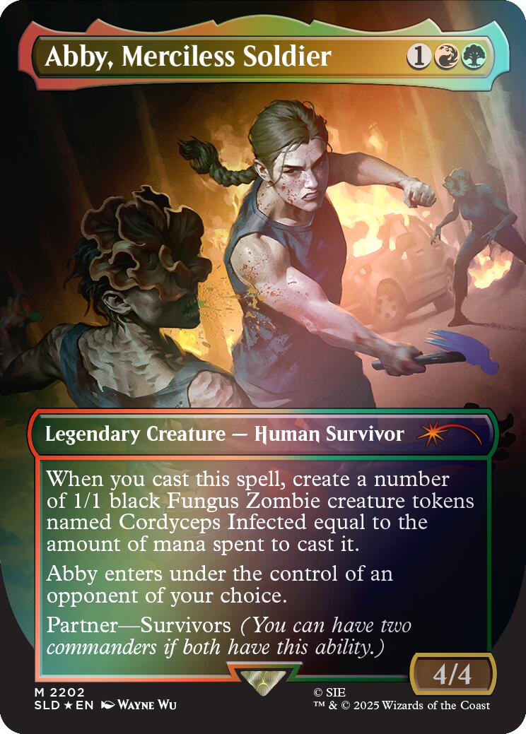 Abby, Merciless Soldier (Rainbow Foil) [Secret Lair Drop Series] | Deep Dive Games St. Marys