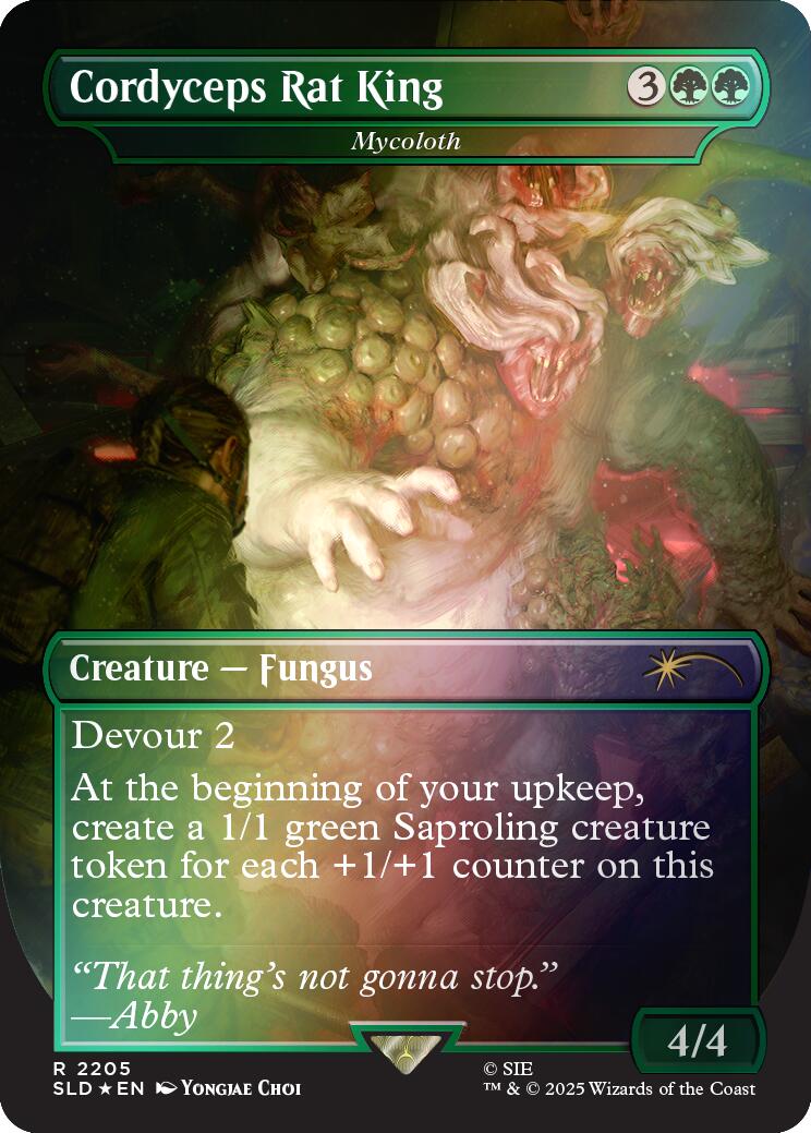 Cordyceps Rat King - Mycoloth (Rainbow Foil) [Secret Lair Drop Series] | Deep Dive Games St. Marys