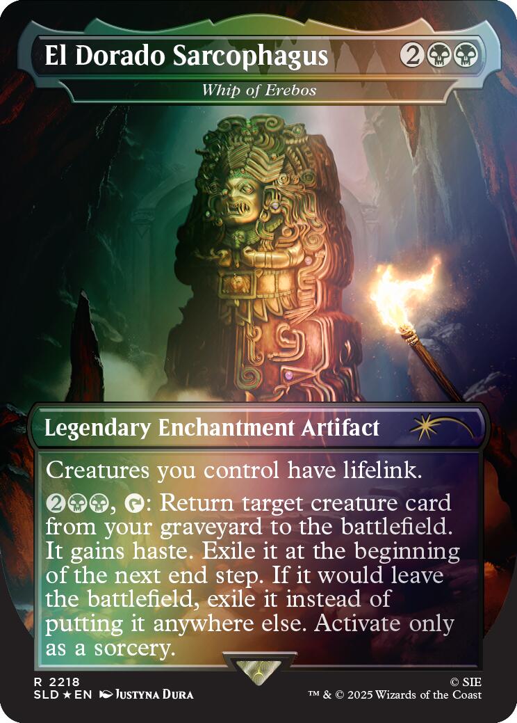 El Dorado Sarcophagus - Whip of Erebos (Rainbow Foil) [Secret Lair Drop Series] | Deep Dive Games St. Marys