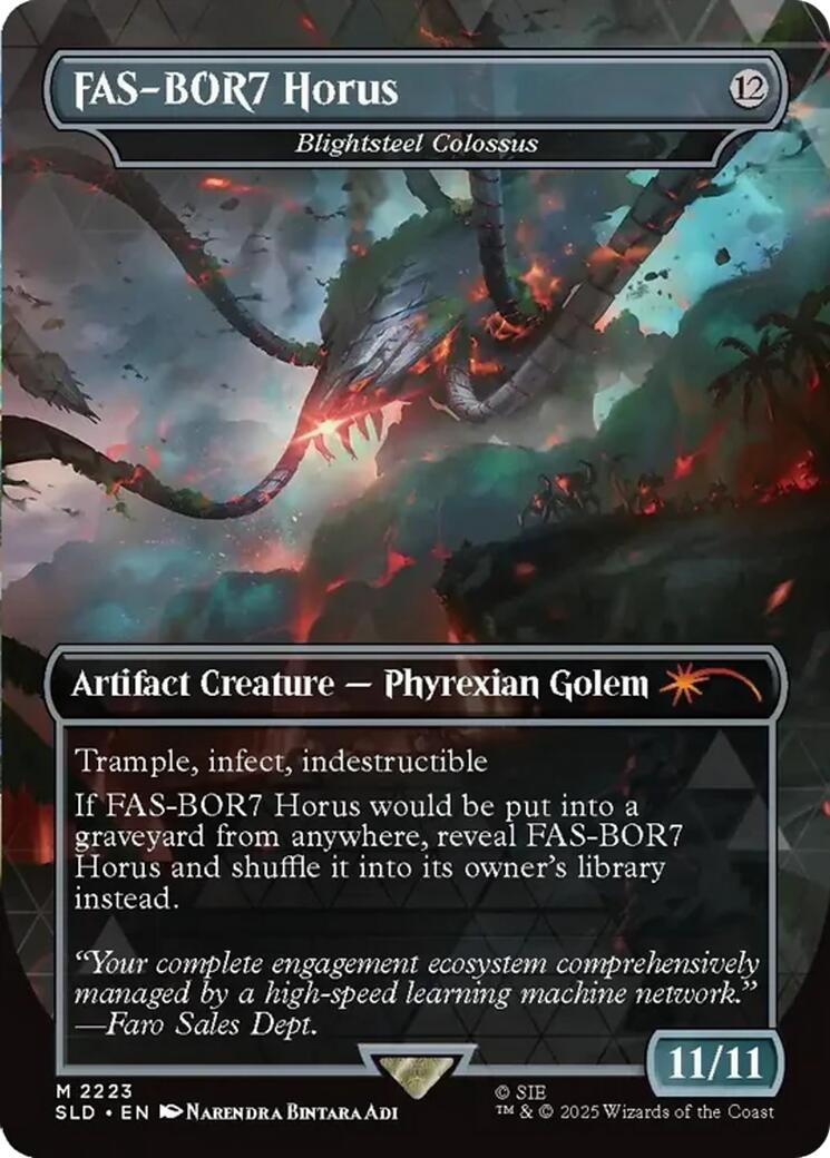 FAS-BOR7 Horus - Blightsteel Colossus [Secret Lair Drop Series] | Deep Dive Games St. Marys