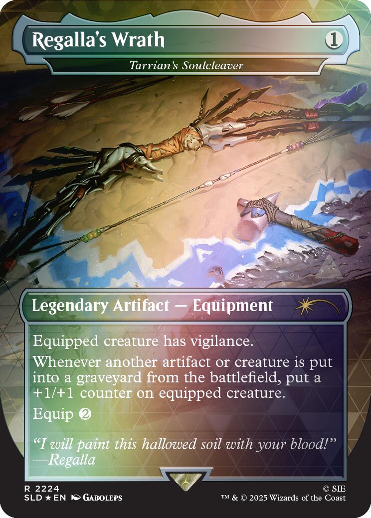 Regalla's Wrath - Tarrian's Soulcleaver (Rainbow Foil) [Secret Lair Drop Series] | Deep Dive Games St. Marys
