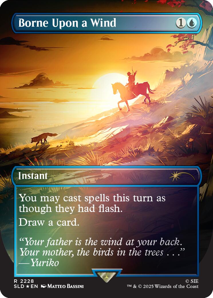 Borne Upon a Wind (Rainbow Foil) [Secret Lair Drop Series] | Deep Dive Games St. Marys