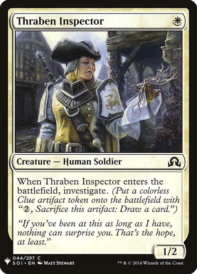 Thraben Inspector [Mystery Booster] | Deep Dive Games St. Marys