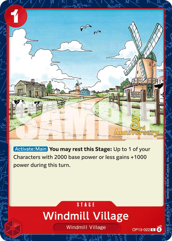 Windmill Village [Carrying On His Will: 3rd Anniversary Tournament Cards] | Deep Dive Games St. Marys