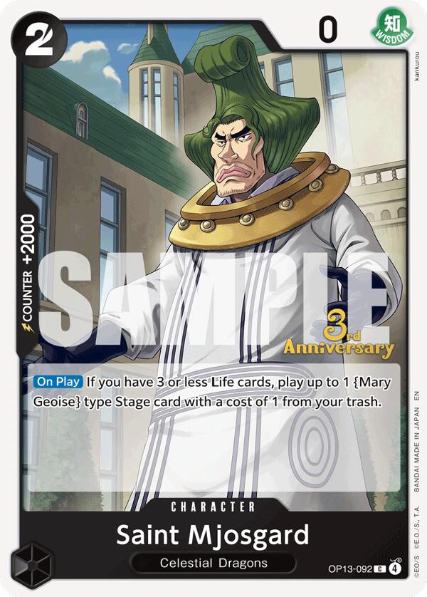 Saint Mjosgard [Carrying On His Will: 3rd Anniversary Tournament Cards] | Deep Dive Games St. Marys