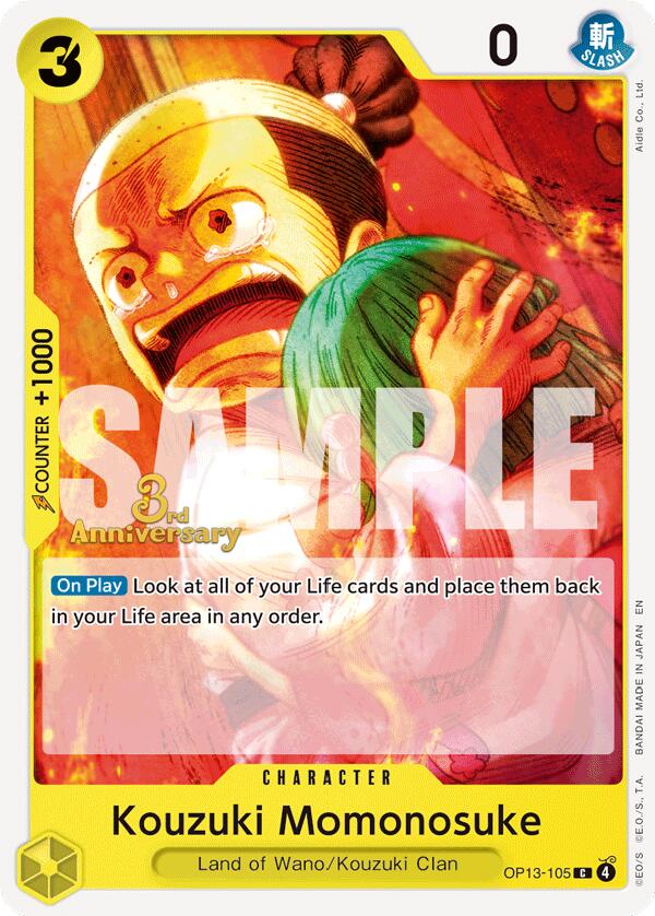 Kouzuki Momonosuke [Carrying On His Will: 3rd Anniversary Tournament Cards] | Deep Dive Games St. Marys