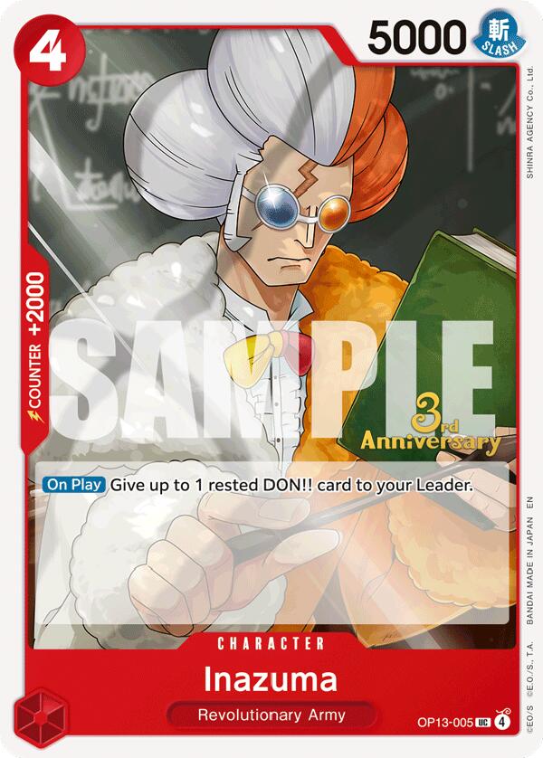 Inazuma [Carrying On His Will: 3rd Anniversary Tournament Cards] | Deep Dive Games St. Marys