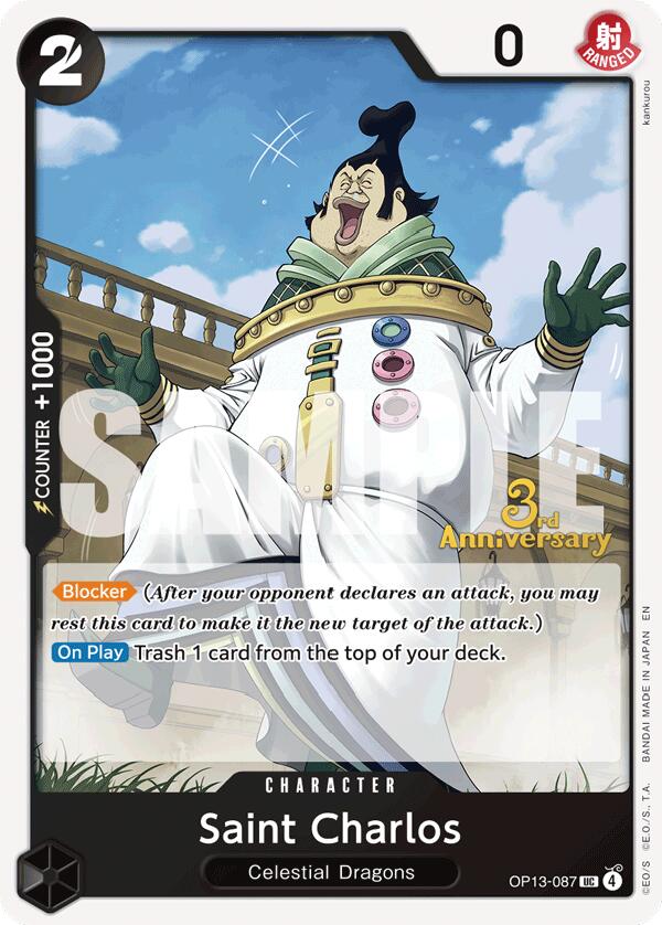 Saint Charlos [Carrying On His Will: 3rd Anniversary Tournament Cards] | Deep Dive Games St. Marys