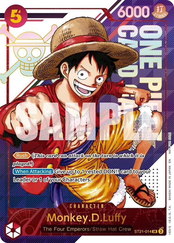 Monkey.D.Luffy (ST21-014) (3rd Anniversary Treasure Campaign Pack) [One Piece Promotion Cards] | Deep Dive Games St. Marys