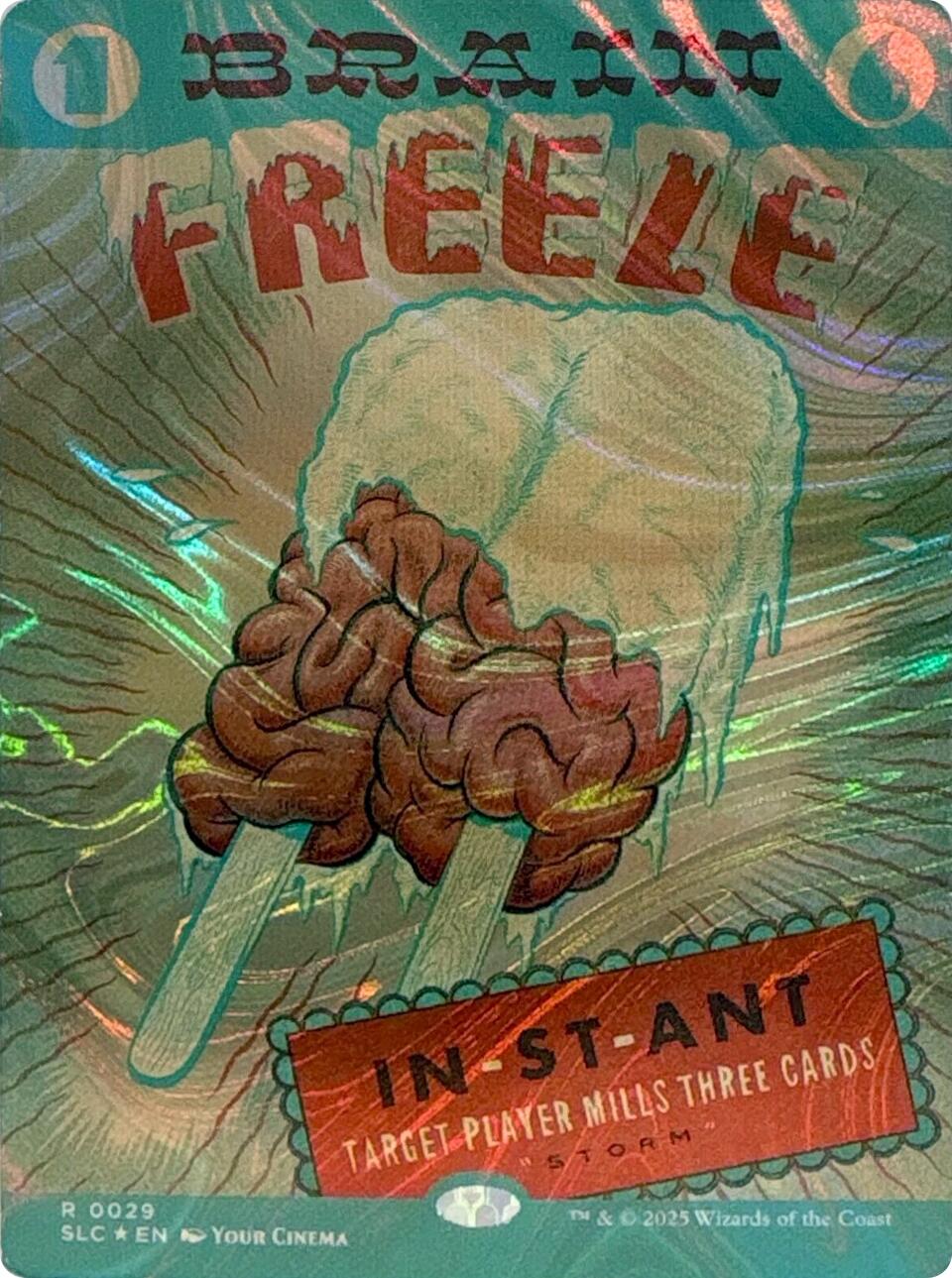 Brain Freeze (Halo Foil) [Secret Lair Countdown Kit] | Deep Dive Games St. Marys