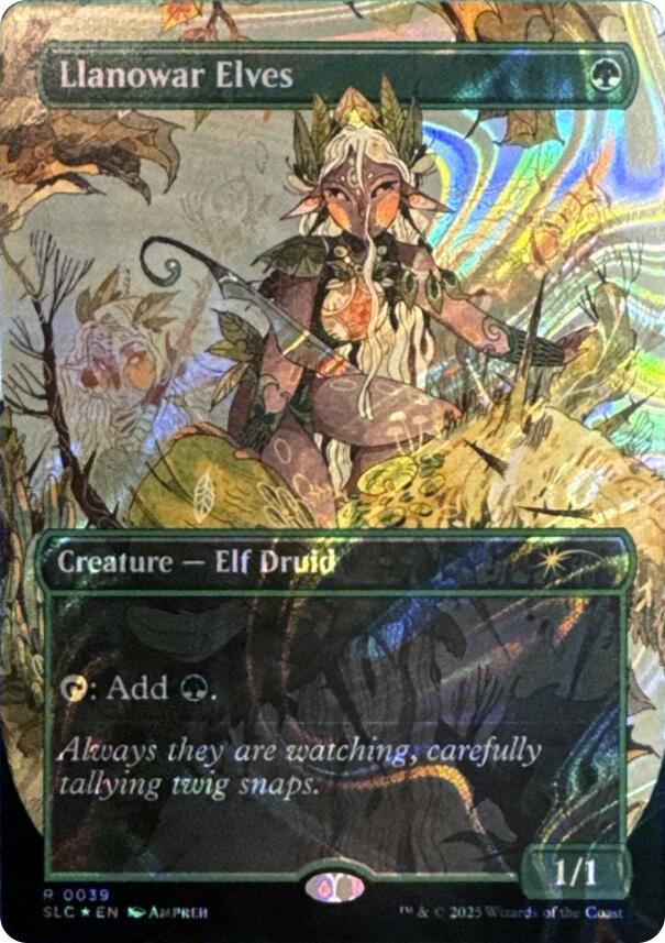 Llanowar Elves (Halo Foil) [Secret Lair Countdown Kit] | Deep Dive Games St. Marys