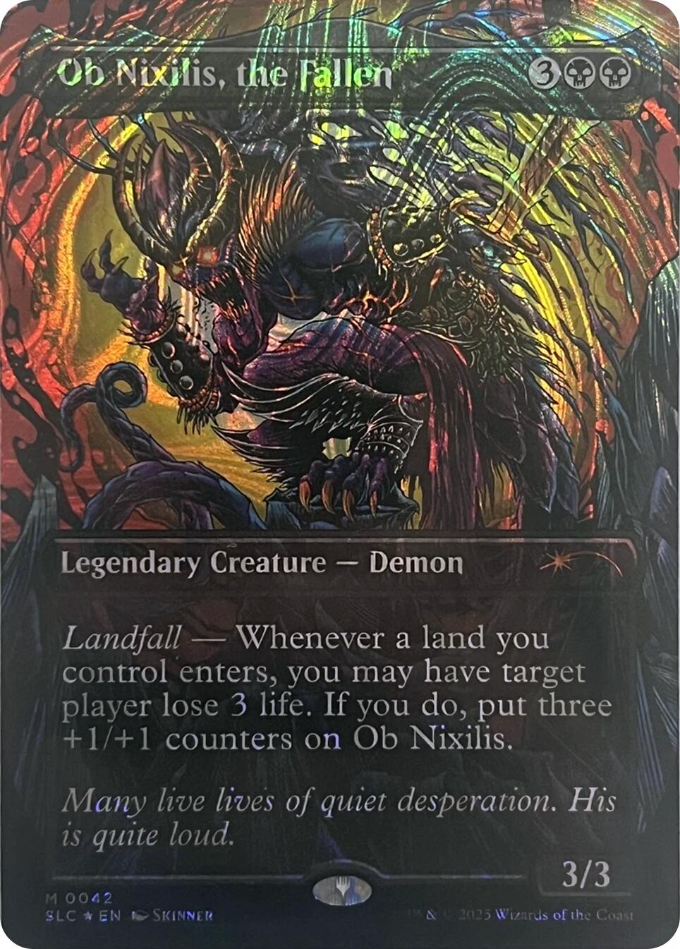 Ob Nixilis, the Fallen (Halo Foil) [Secret Lair Countdown Kit] | Deep Dive Games St. Marys