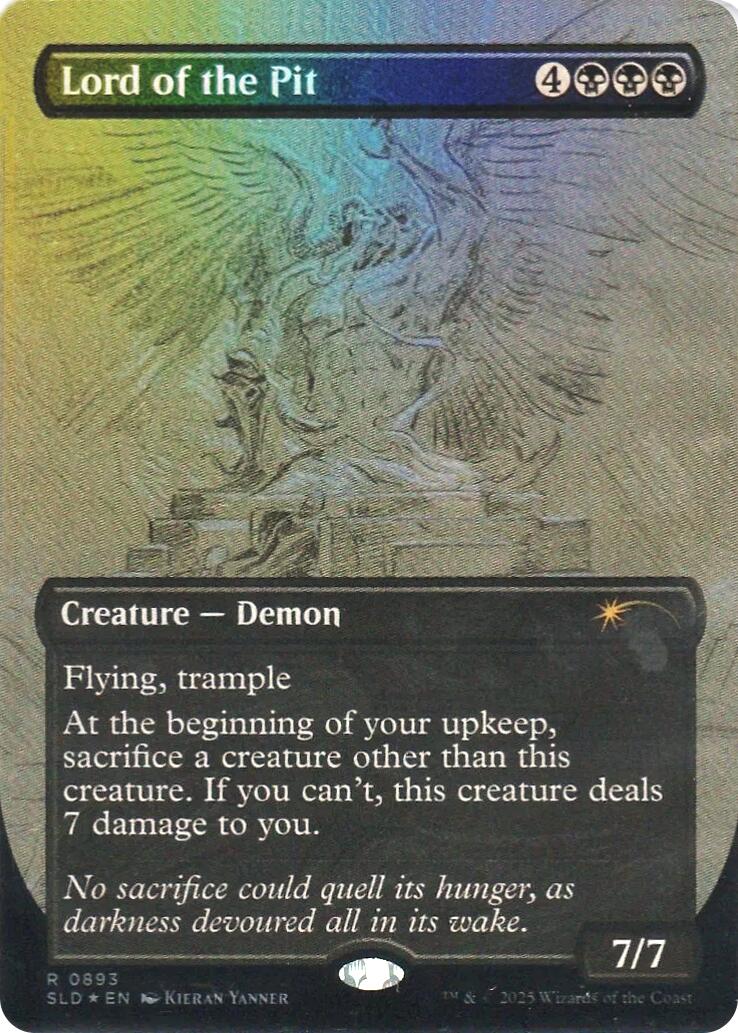 Lord of the Pit (Sketch Showcase) (Rainbow Foil) [Secret Lair Drop Series] | Deep Dive Games St. Marys