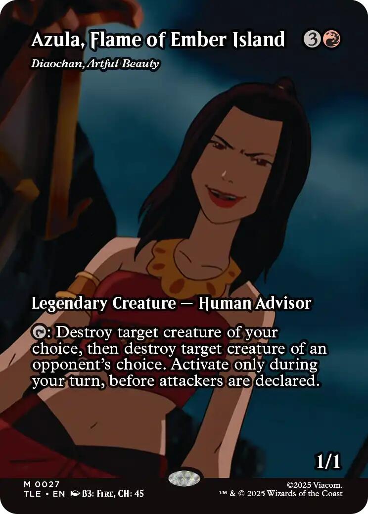 Azula, Flame of Ember Island - Diaochan, Artful Beauty (Borderless) [Avatar: The Last Airbender: Eternal-Legal] | Deep Dive Games St. Marys