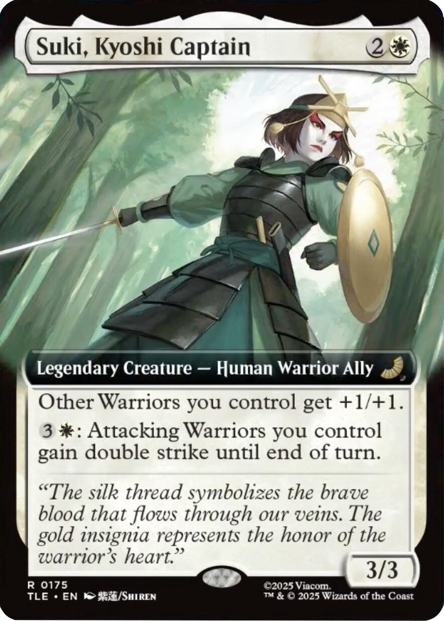 Suki, Kyoshi Captain (Extended Art) [Avatar: The Last Airbender: Eternal-Legal] | Deep Dive Games St. Marys