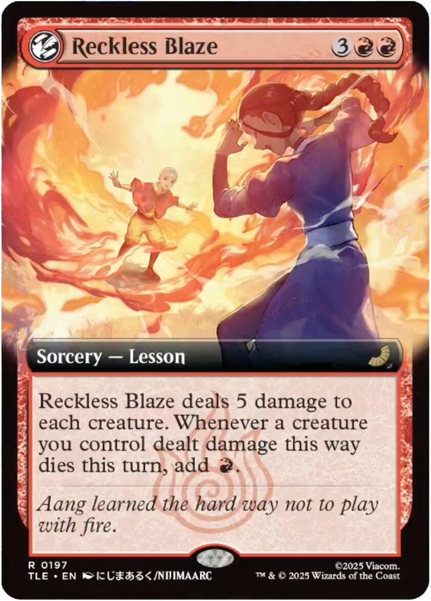 Reckless Blaze (Extended Art) [Avatar: The Last Airbender: Eternal-Legal] | Deep Dive Games St. Marys
