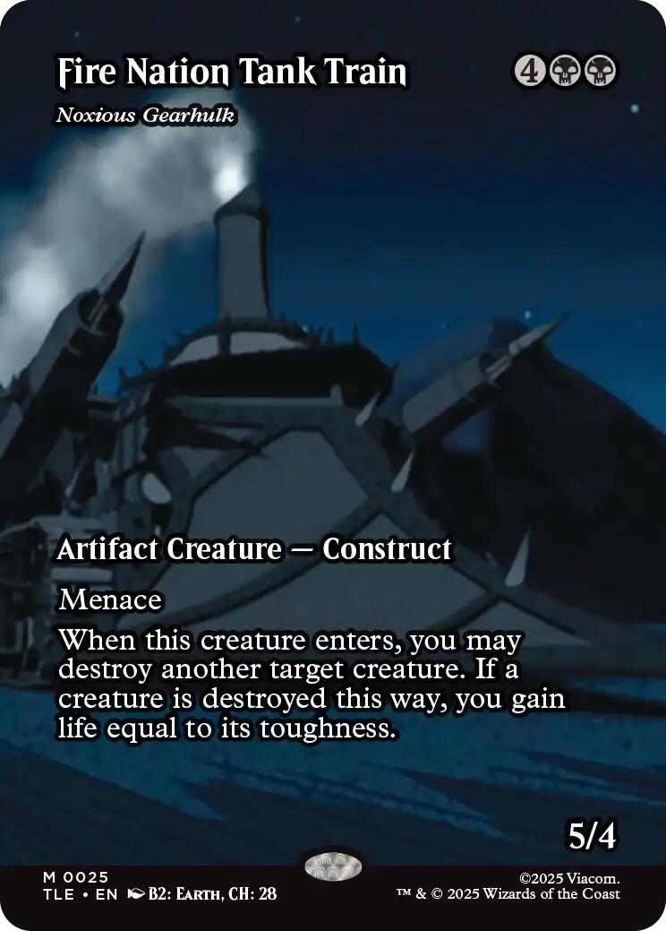 Fire Nation Tank Train - Noxious Gearhulk (Borderless) [Avatar: The Last Airbender: Eternal-Legal] | Deep Dive Games St. Marys