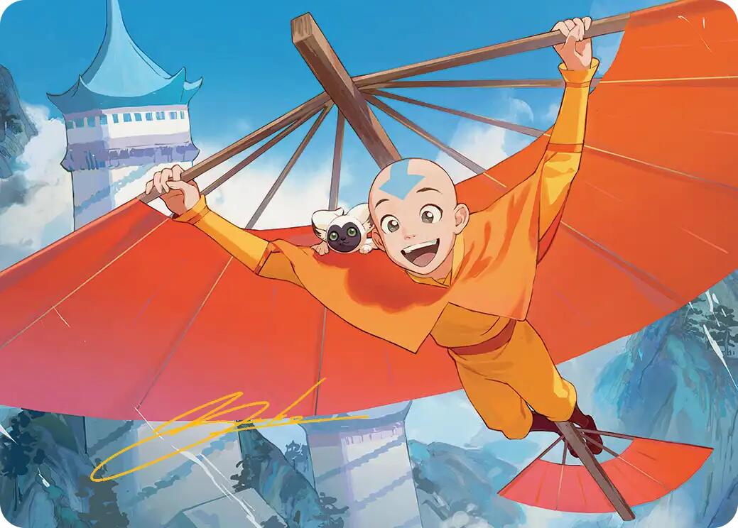 Aang, the Last Airbender Art Card (Gold-Stamped Signature) [Avatar: The Last Airbender Art Series] | Deep Dive Games St. Marys