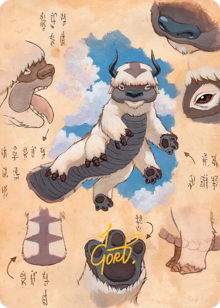 Appa, Steadfast Guardian Art Card (Gold-Stamped Signature) [Avatar: The Last Airbender Art Series] | Deep Dive Games St. Marys