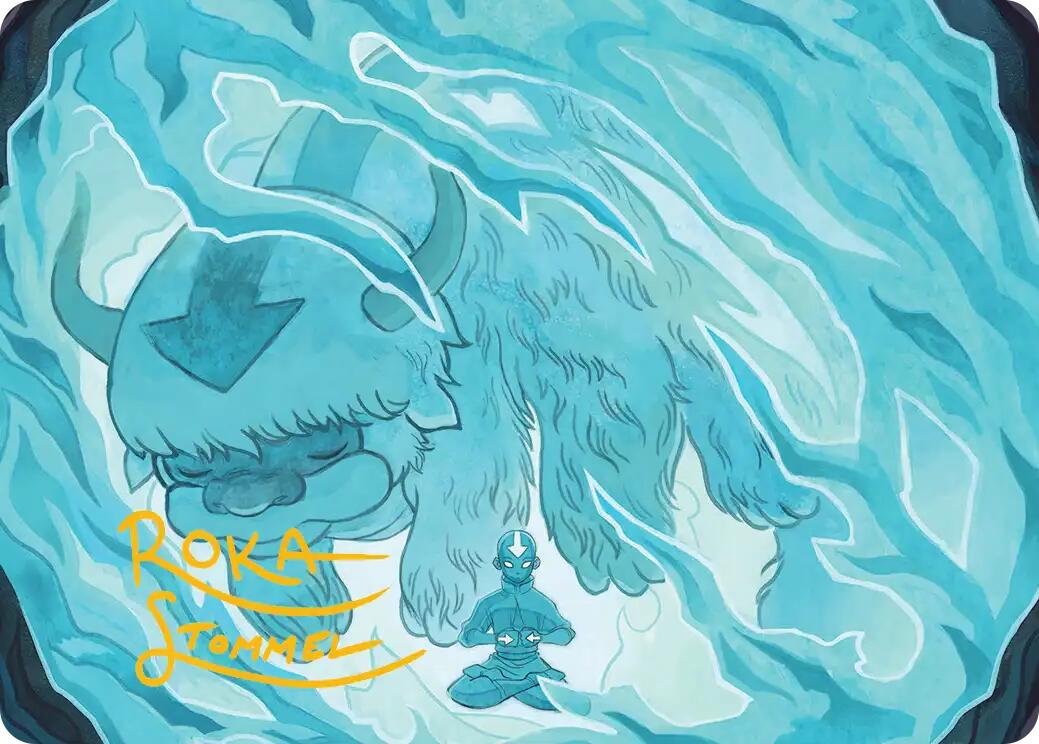 Aang's Iceberg 2 Art Card (Gold-Stamped Signature) [Avatar: The Last Airbender Art Series] | Deep Dive Games St. Marys