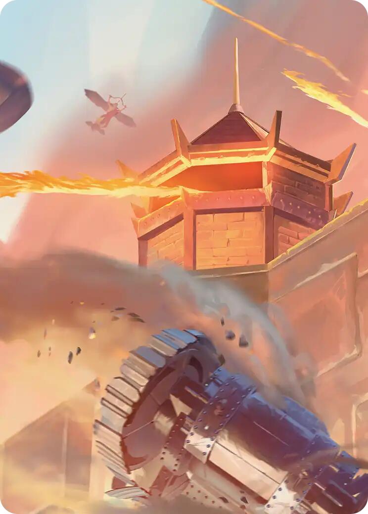 Fire Nation Turret Art Card [Avatar: The Last Airbender Art Series] | Deep Dive Games St. Marys