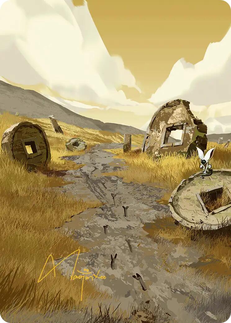 Plains Art Card (Gold-Stamped Signature) [Avatar: The Last Airbender Art Series] | Deep Dive Games St. Marys