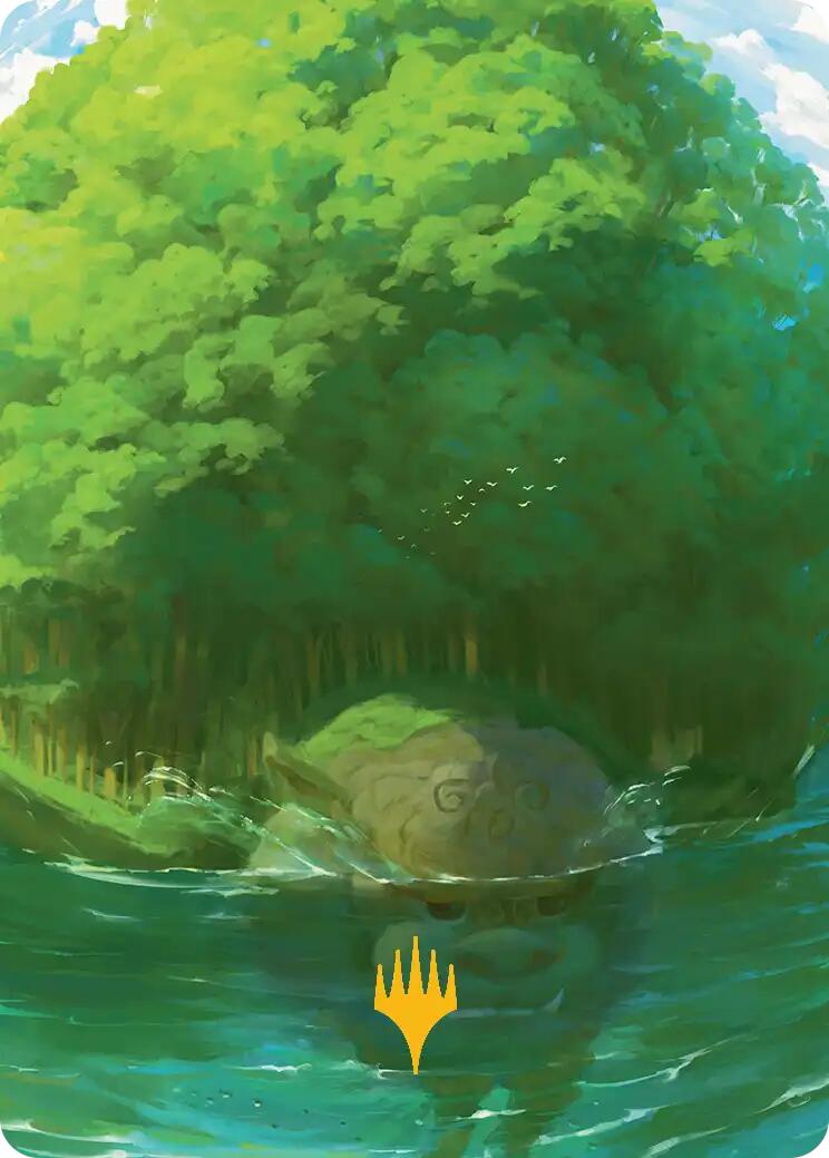 Forest Art Card (Gold-Stamped Planeswalker Symbol) [Avatar: The Last Airbender Art Series] | Deep Dive Games St. Marys