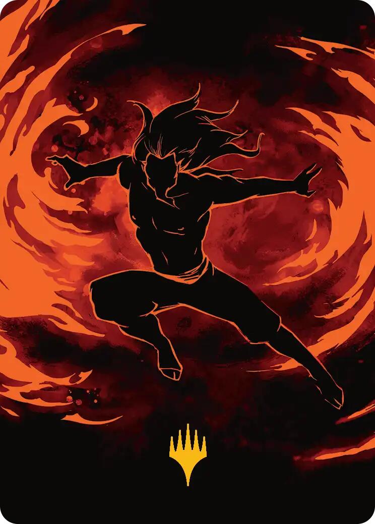 Ozai, the Phoenix King Art Card (Gold-Stamped Planeswalker Symbol) [Avatar: The Last Airbender Art Series] | Deep Dive Games St. Marys