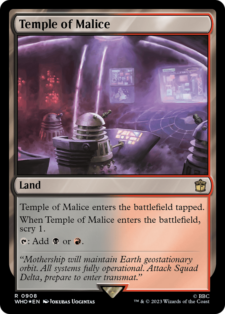 Temple of Malice (Surge Foil) [Doctor Who] | Deep Dive Games St. Marys