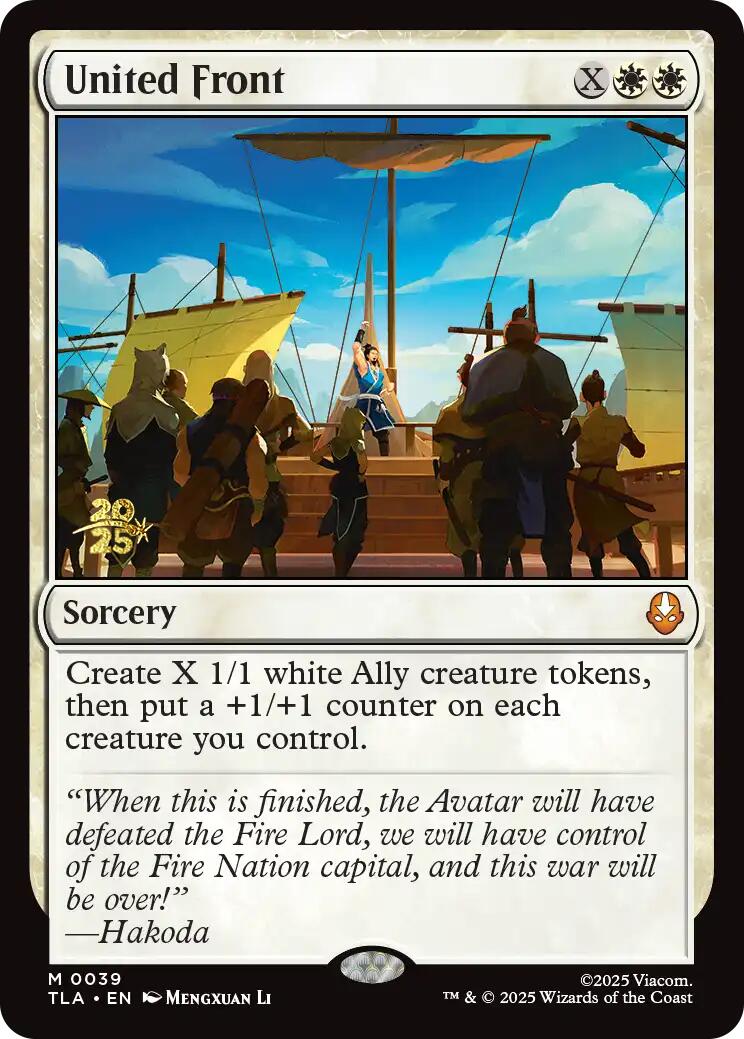 United Front [Avatar: The Last Airbender Prerelease Cards] | Deep Dive Games St. Marys