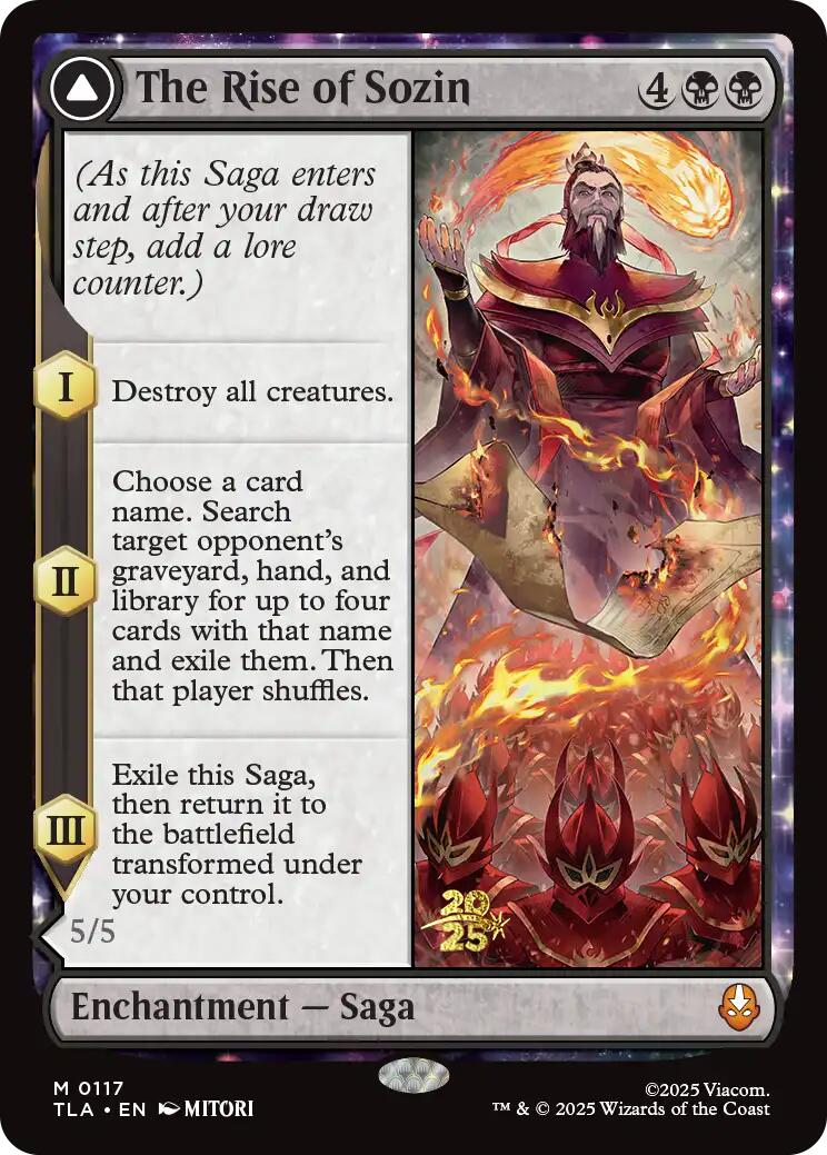The Rise of Sozin [Avatar: The Last Airbender Prerelease Cards] | Deep Dive Games St. Marys