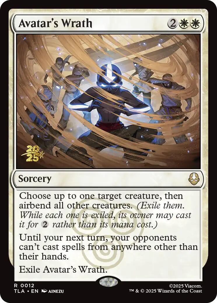 Avatar's Wrath [Avatar: The Last Airbender Prerelease Cards] | Deep Dive Games St. Marys