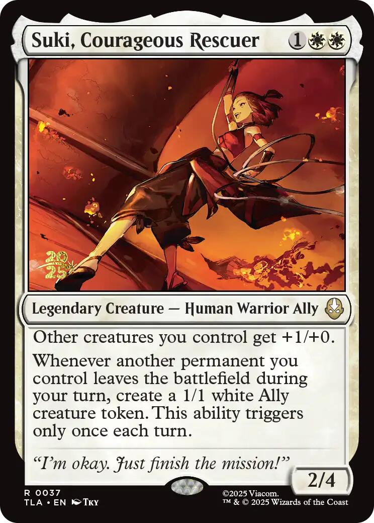 Suki, Courageous Rescuer [Avatar: The Last Airbender Prerelease Cards] | Deep Dive Games St. Marys