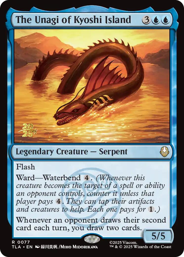 The Unagi of Kyoshi Island [Avatar: The Last Airbender Prerelease Cards] | Deep Dive Games St. Marys