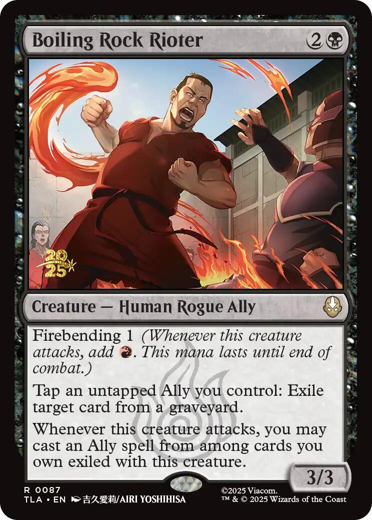 Boiling Rock Rioter [Avatar: The Last Airbender Prerelease Cards] | Deep Dive Games St. Marys