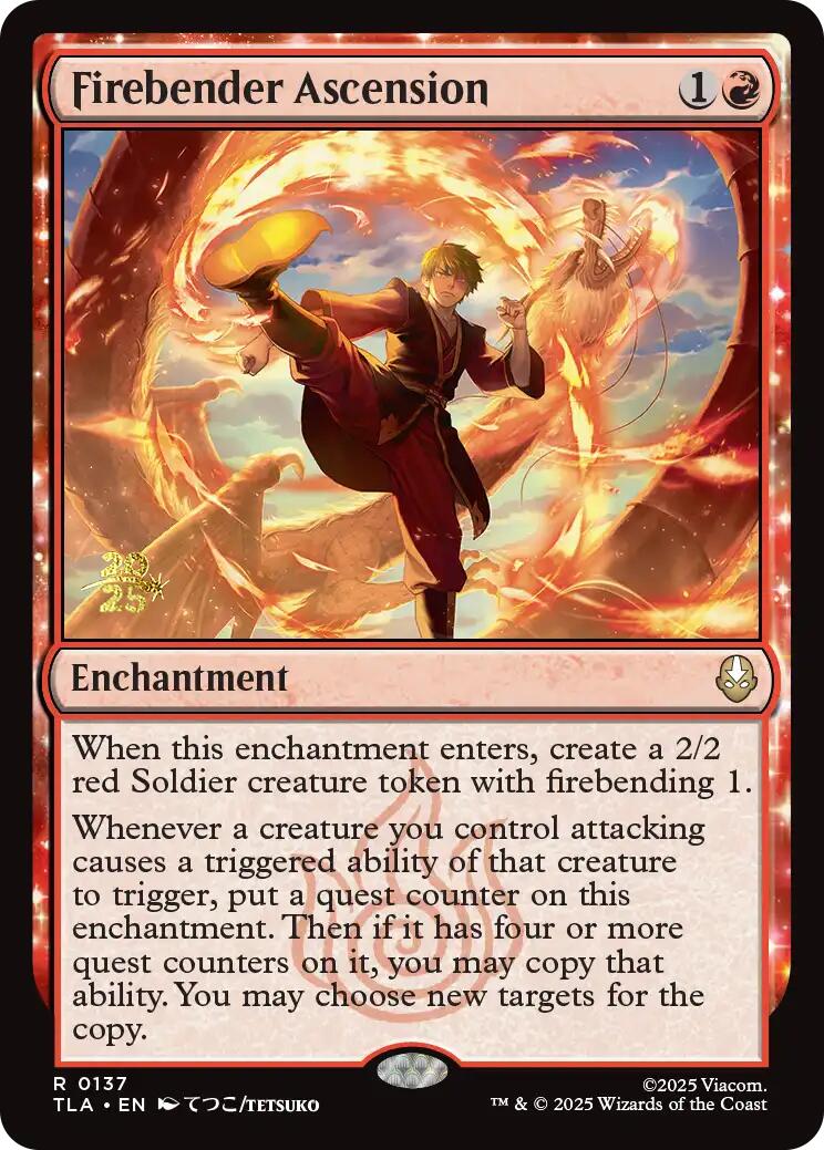 Firebender Ascension [Avatar: The Last Airbender Prerelease Cards] | Deep Dive Games St. Marys