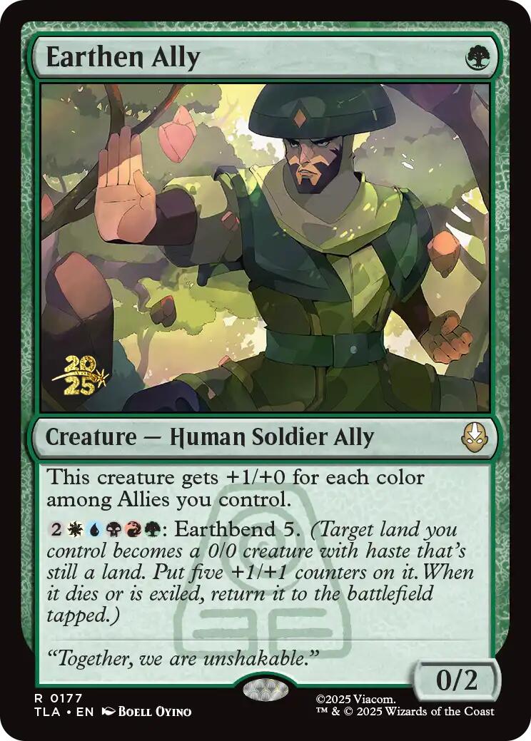 Earthen Ally [Avatar: The Last Airbender Prerelease Cards] | Deep Dive Games St. Marys