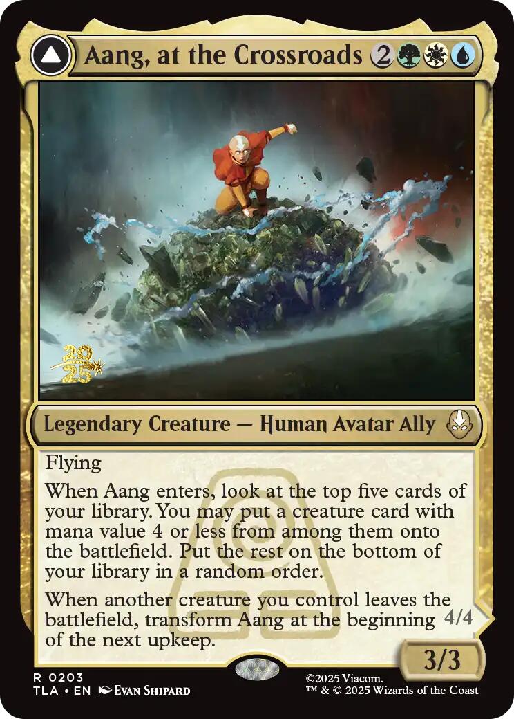 Aang, at the Crossroads [Avatar: The Last Airbender Prerelease Cards] | Deep Dive Games St. Marys