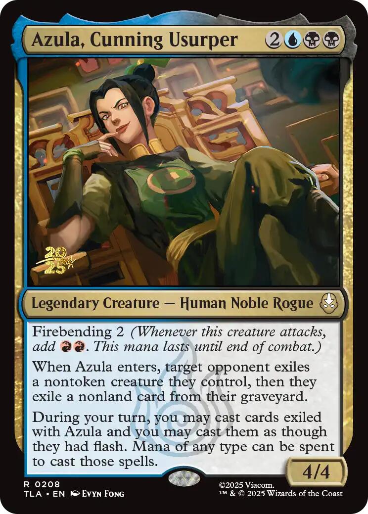 Azula, Cunning Usurper [Avatar: The Last Airbender Prerelease Cards] | Deep Dive Games St. Marys