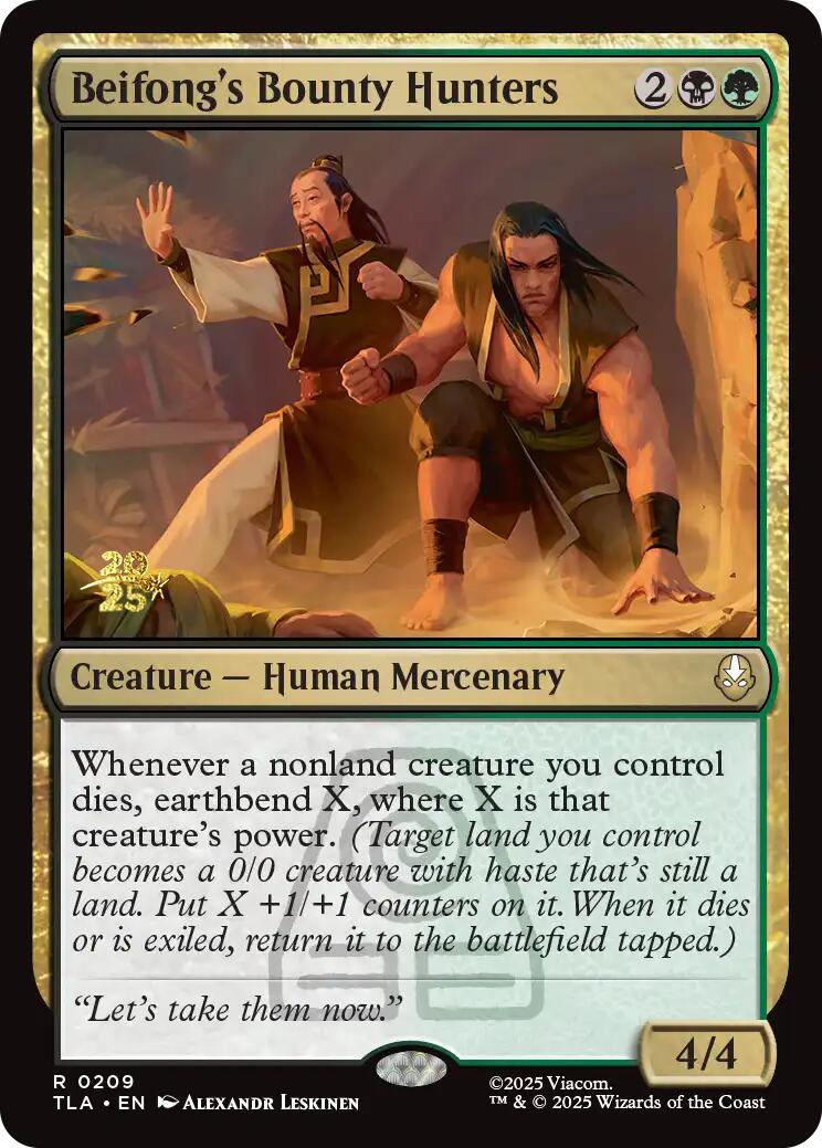 Beifong's Bounty Hunters [Avatar: The Last Airbender Prerelease Cards] | Deep Dive Games St. Marys