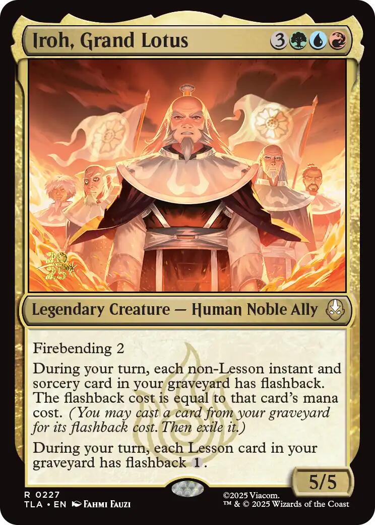 Iroh, Grand Lotus [Avatar: The Last Airbender Prerelease Cards] | Deep Dive Games St. Marys