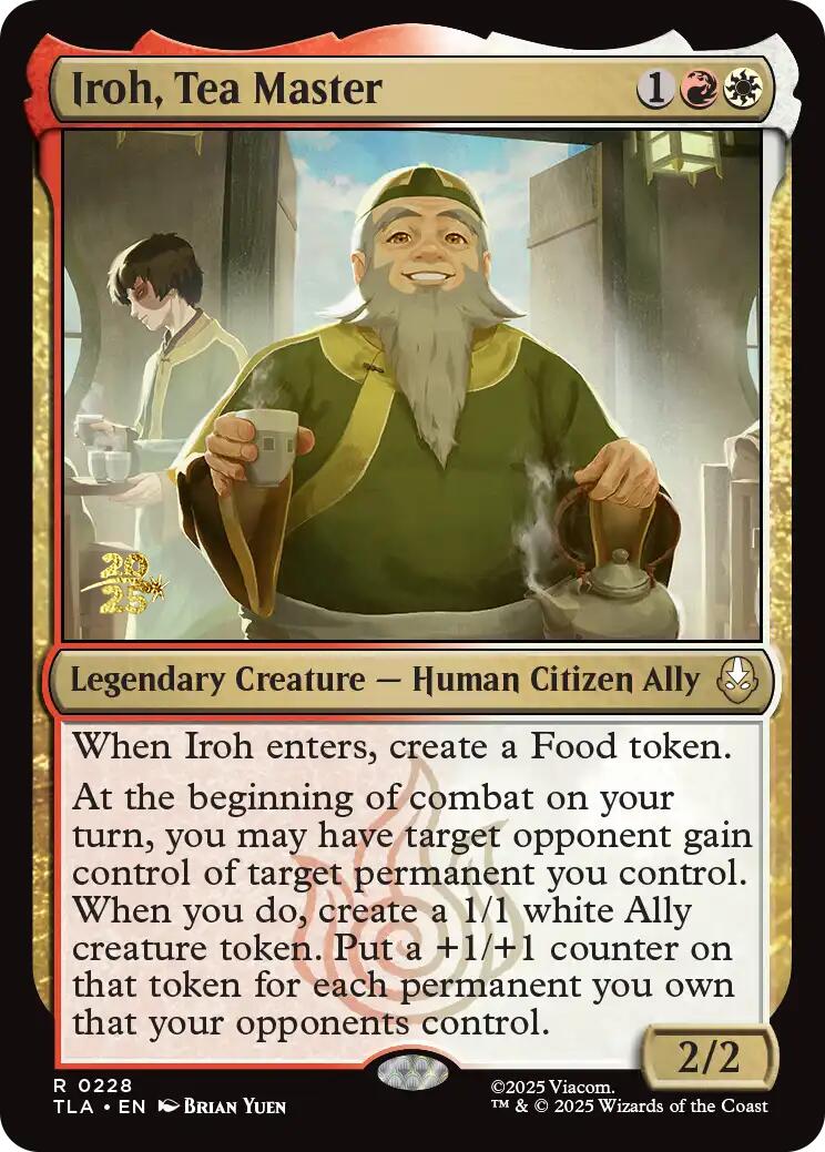 Iroh, Tea Master [Avatar: The Last Airbender Prerelease Cards] | Deep Dive Games St. Marys