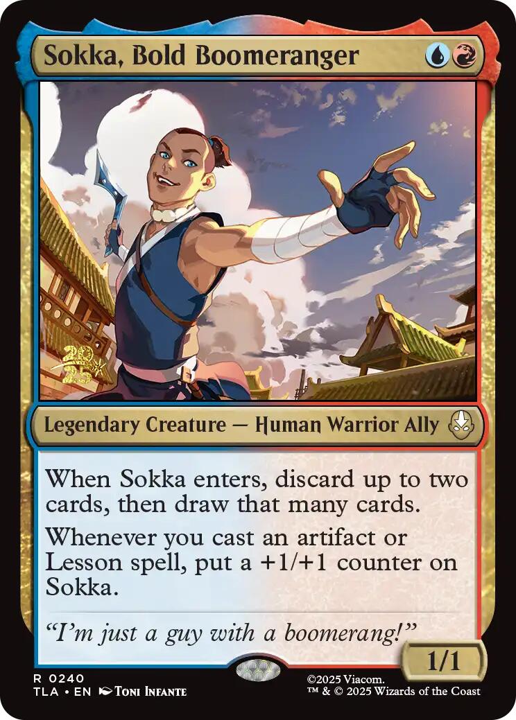 Sokka, Bold Boomeranger [Avatar: The Last Airbender Prerelease Cards] | Deep Dive Games St. Marys