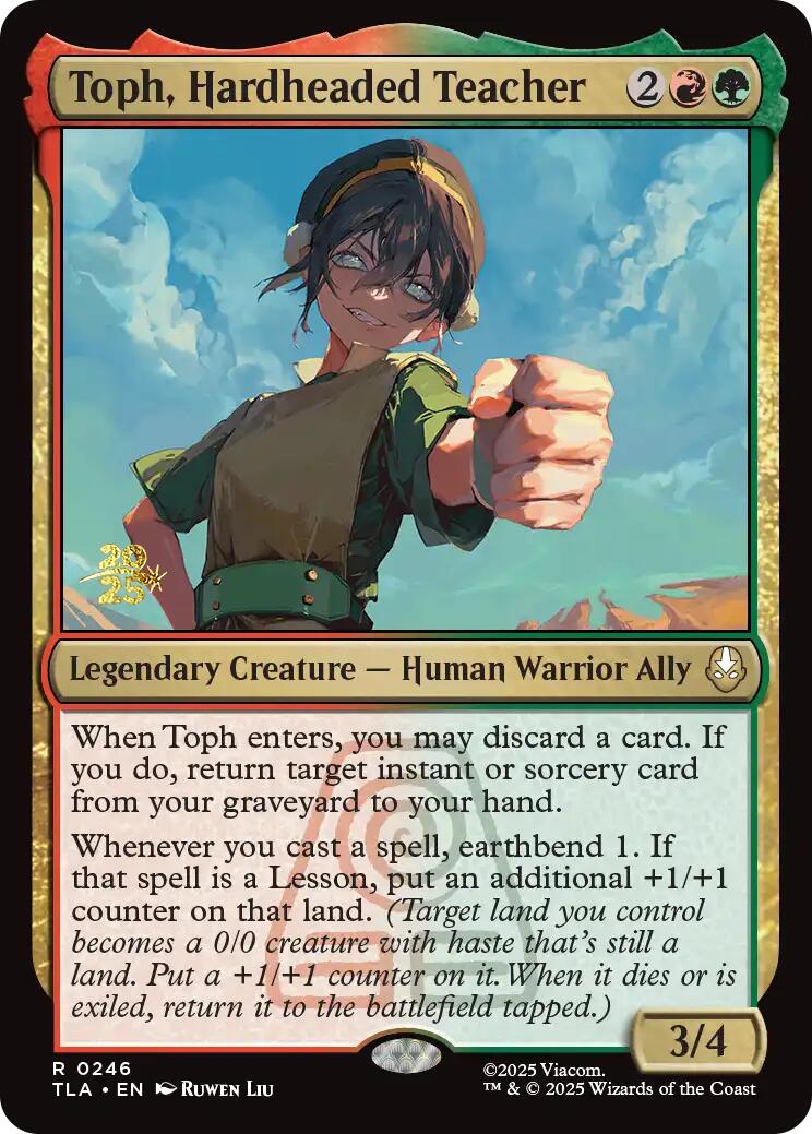 Toph, Hardheaded Teacher [Avatar: The Last Airbender Prerelease Cards] | Deep Dive Games St. Marys