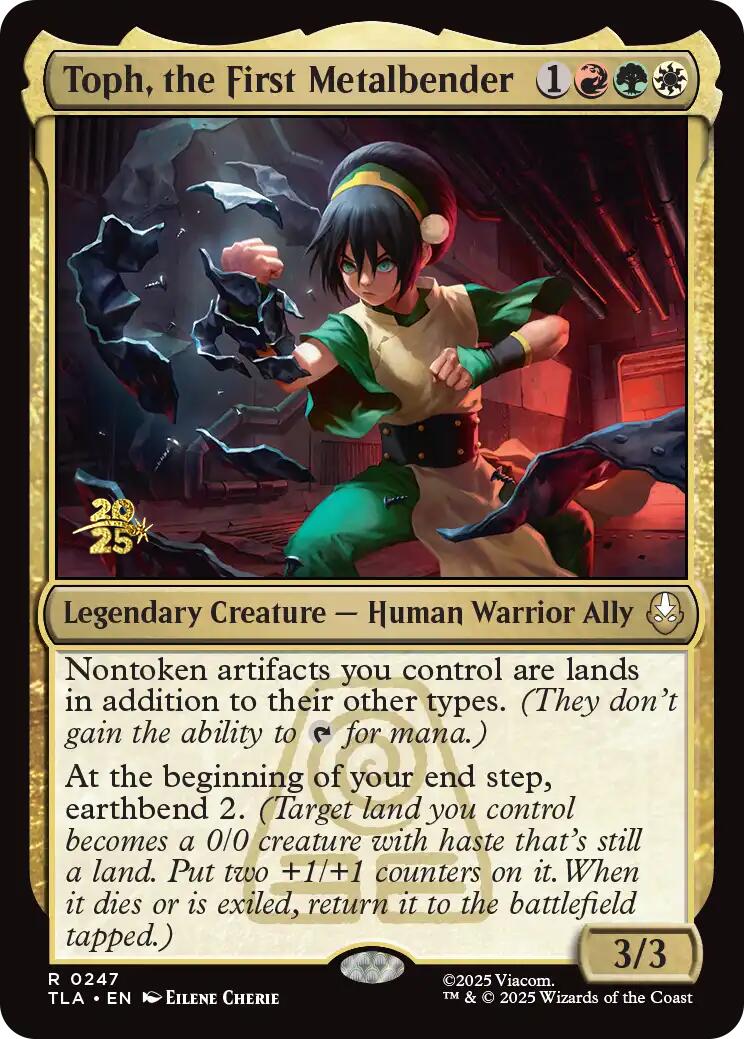 Toph, the First Metalbender [Avatar: The Last Airbender Prerelease Cards] | Deep Dive Games St. Marys